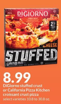 Hy-Vee Digiorno stuffed crust or california pizza kitchen croissant crust pizza offer