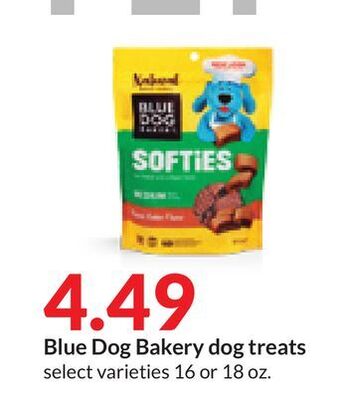 Hy-Vee Blue dog bakery dog treats offer