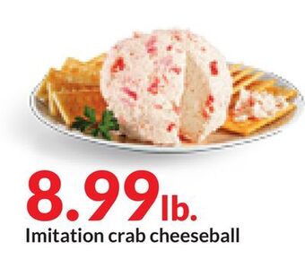 Hy-Vee Imitation crab cheeseball offer