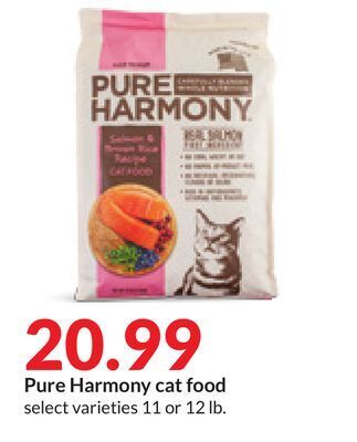 Hy-Vee Pure harmony cat food offer