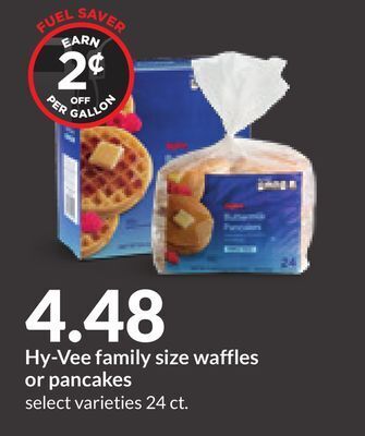 Hy-Vee Hy-vee family size waffles or pancakes offer