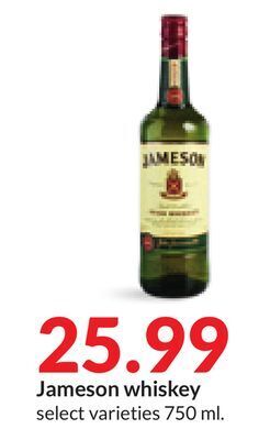 Hy-Vee Jameson whiskey offer