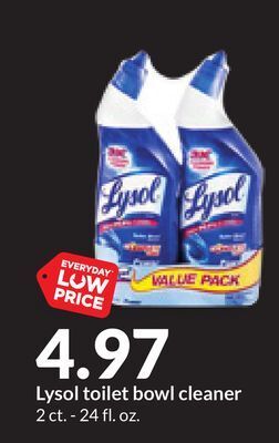 Hy-Vee Lysol toilet bowl cleaner offer