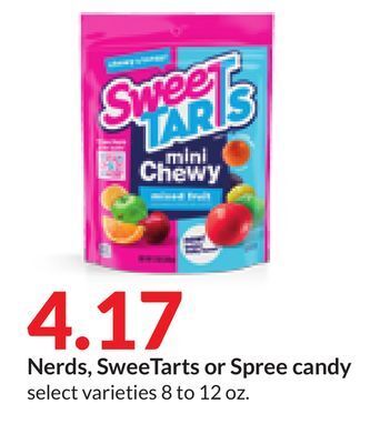 Hy-Vee Nerds, sweetarts or spree candy offer