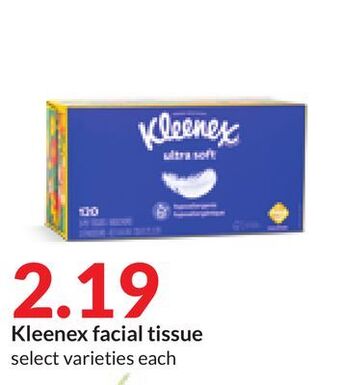 Hy-Vee Kleenex facial tissue offer