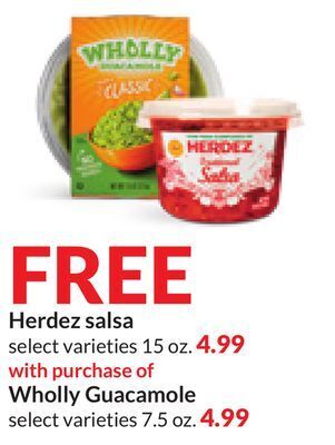Hy-Vee Wholly guacamole offer