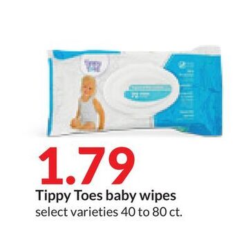 Hy-Vee Tippy toes baby wipes offer
