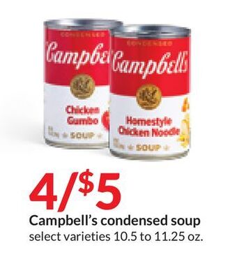 Hy-Vee Campbell's condensed soup offer