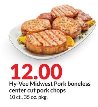 Hy-Vee Hy-vee midwest pork boneless center cut pork chops offer