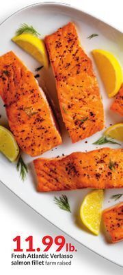 Hy-Vee Fresh atlantic verlasso salmon fillet offer