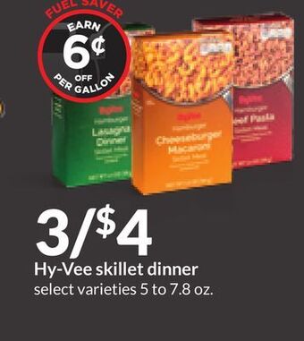 Hy-Vee Hy-vee skillet dinner offer