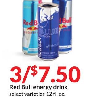 Hy-Vee Red bull energy drink offer