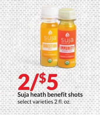 Hy-Vee Suja heath benefit shots offer