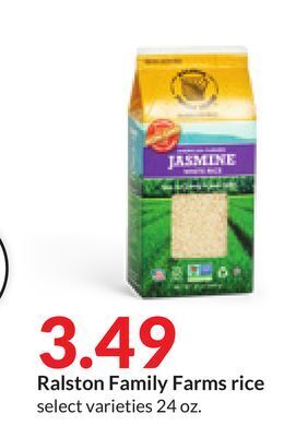Hy-Vee Ralston family farms rice offer
