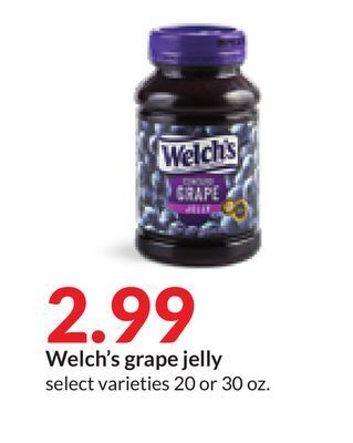 Hy-Vee Welch's grape jelly offer