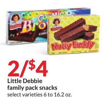 Hy-Vee Little debbie family pack snacks offer