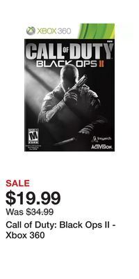 Game Stop Call of duty: black ops ii - xbox 360 offer