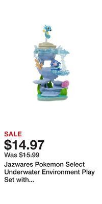 Game Stop Jazwares pokemon select underwater environment play set with popplio and horsea offer
