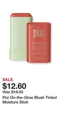 Ulta Beauty Pixi on-the-glow blush tinted moisture stick offer