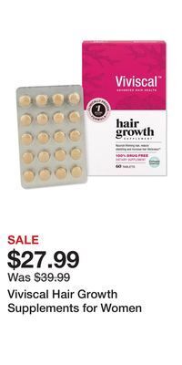 Ulta Beauty Viviscal hair growth supplements for women offer