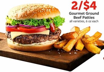 Fareway Gourmet Ground Beef Patties all varieties, 6 oz each offer