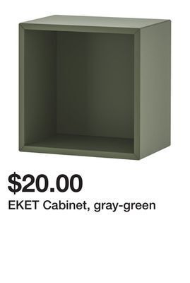 Ikea Eket cabinet, gray-green offer