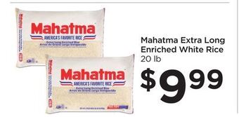 Food 4 Less Mahatma extra long enriched white rice offer