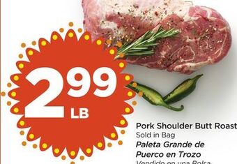 Food 4 Less Pork shoulder butt roast offer
