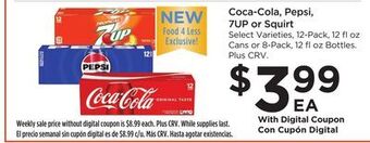 Food 4 Less Coca-cola, pepsi, 7up or squirt offer