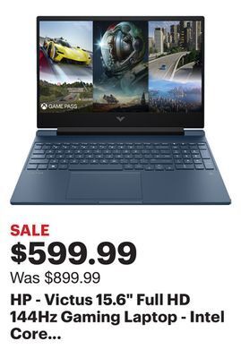 Best Buy Hp - victus 15.6 full hd 144hz gaming laptop - intel core i5-13420h - 8gb memory - nvidia geforce rtx 3050 - 512gb ssd - perf offer