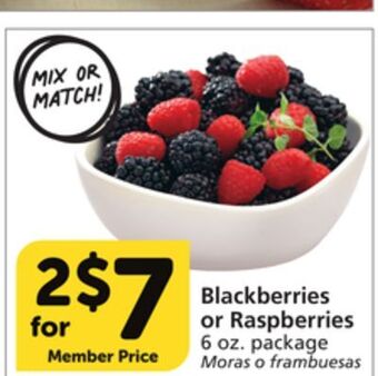 Vons Blackberries or raspberries offer