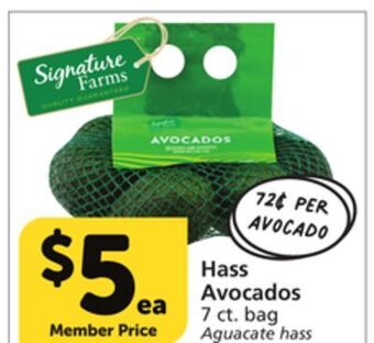 Vons Hass avocados offer