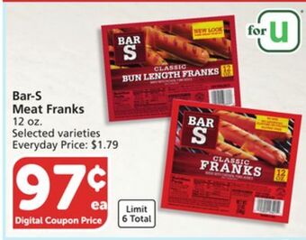 Vons Bar-s meat franks offer