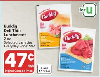 Vons Buddig deli thin lunchmeats offer