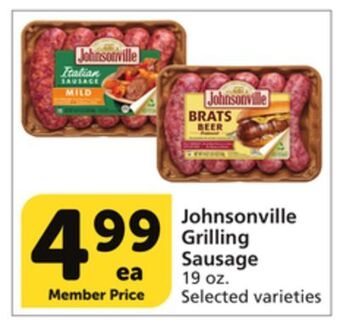 Vons Johnsonville grilling sausage offer
