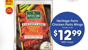 Ralphs Heritage farm chicken party wings offer