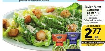 Vons Taylor farms complete salad kits offer