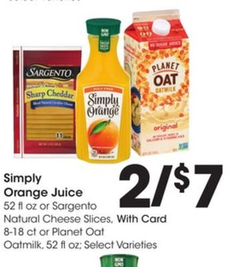 Ralphs Simply orange juice offer