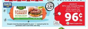 Albertsons Jennie-o 85% lean ground turkey offer