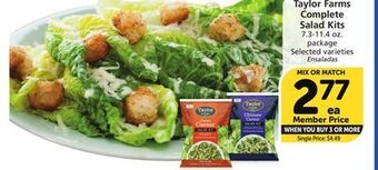 Albertsons Taylor farms complete salad kits offer