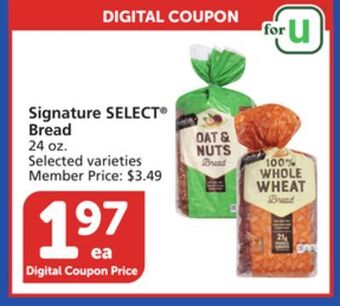 Albertsons Signature select bread offer