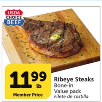 Albertsons Ribeye steaks offer