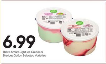 Stater Bros That's smart light ice cream or sherbet offer