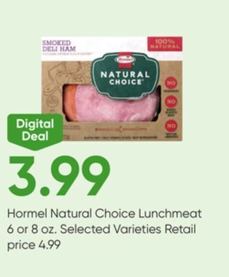 Stater Bros Hormel natural choice lunchmeat offer