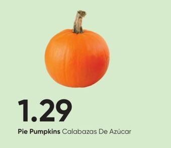 Stater Bros Pie pumpkins offer
