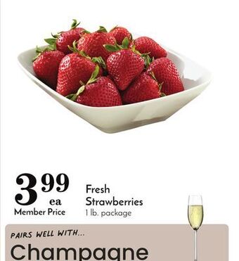 Pavilions Fresh strawberries offer