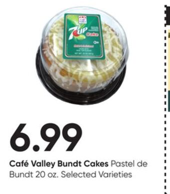 Stater Bros Café valley bundt cakes offer