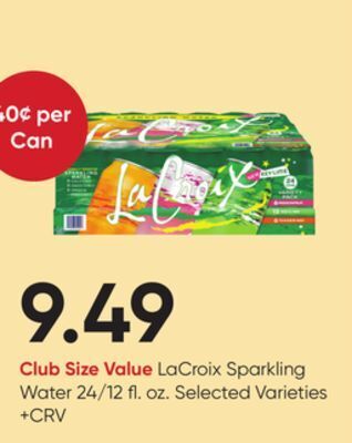 Stater Bros Lacroix sparkling water offer