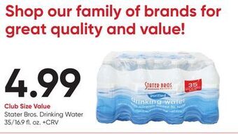 Stater Bros Stater bros. drinking water offer