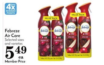 Pavilions Febreze air care offer